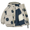 Daunenjacke "Adelina Spot Dots / Mist" mit Ohren