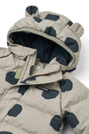 Daunenjacke "Adelina Spot Dots / Mist" mit Ohren