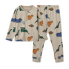 Organic Pyjama Set "Wilhelm Dinosaurs / Mist"