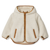 Hooded Pile Jacket "Mara Sandy / Golden Caramel Mix" with Ears