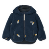 Hooded Pile Jacket "Mara Rocket / Classic Navy / Embroidery" with Ears