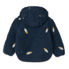 Hooded Pile Jacket "Mara Rocket / Classic Navy / Embroidery" with Ears