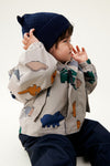 Softshell Regenjacke "Manu Dinosaurs / Mist", 3J (98) & 4J (104)