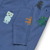 Softshell Regenjacke "Pedia Robots / Indigo Blue", 5J / 6J / 7J