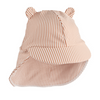 UPF40+ Baby Sun Hat "Senia Seersucker Y/D Stripe Pale Tuscany / Creme de la Creme"