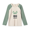 UPF40+ Long-Sleeve Swim Shirt "Noah Oh Crab Sandy / Peppermint"