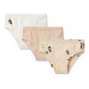 Organic Briefs "Nanette Peach Sea Shell Mix", 3-pack