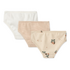 Organic Briefs "Nanette Peach Sea Shell Mix", 3-pack