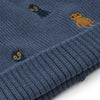 Organic Beanie Mütze "Aster Robots / Indigo"