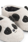 Plush Slippers "Aviaja Panda Sandy / Dark Grey"