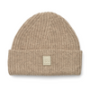 Wool Organic Cotton Beanie Hat "Emilio Oat Melange"