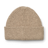 Wool Organic Cotton Beanie Hat "Emilio Oat Melange"