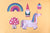 Reversible Puzzle "Happy Birthday Unicorn"
