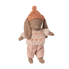 Mikro Winterhase Braun, rosa