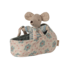 Baby Mouse in Carry Cot, blue