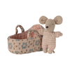 Baby Mouse in Carry Cot, rose