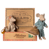 Mom and Dad Mice in Cigarbox
