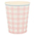 Paper Cups "Gingham", set of 12