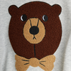 Organic Sweatshirt "Bear Chenille" GOTS, grey melange