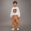 Organic Sweatshirt "Bear Chenille" GOTS, grey melange
