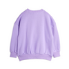 Organic Sweatshirt "Cat with Bowtie Chenille" GOTS, purple