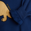 Organic Sweatshirt "Dino Application" GOTS, blue