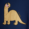 Organic Sweatshirt "Dino Application" GOTS, blue
