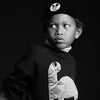 Organic Sweatshirt "Dino Application" GOTS, blue