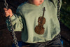 Organic Sweatshirt "Violin" GOTS, green