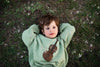 Organic Sweatshirt "Violin" GOTS, green