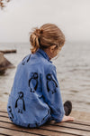 Penguin Fleece Jacket - blue