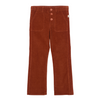 Pinwale Corduroy Flared Pants "Stella Brown", 6J & 11-12J