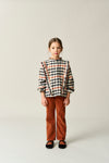 Pinwale Corduroy Flared Pants "Stella Brown", 6J & 11-12J