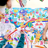 Poster zum Ausmalen "Coloring Poster Kawaii"
