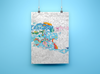 Poster zum Ausmalen "Coloring Poster Ocean"