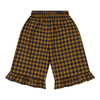 Flannel Pants “Blueberry Gingham Culottes Pants”