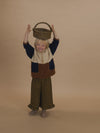 Flannel Pants “Blueberry Gingham Culottes Pants”