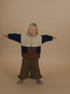 Flannel Pants “Blueberry Gingham Culottes Pants”