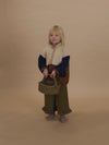 Flannel Pants “Blueberry Gingham Culottes Pants”