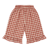 Flanell Hose "Paprika Gingham Culottes Pants"