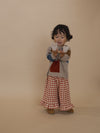 Flanell Hose "Paprika Gingham Culottes Pants"
