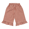 Flanell Hose "Paprika Gingham Culottes Pants"
