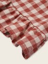 Flanell Hose "Paprika Gingham Culottes Pants"
