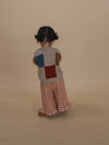 Flanell Hose "Paprika Gingham Culottes Pants"
