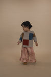 Flanell Hose "Paprika Gingham Culottes Pants"
