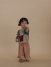 Flanell Hose "Paprika Gingham Culottes Pants"