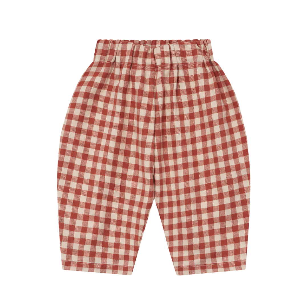 ORGANICZOO SHORELINE GINGHAM LODGE PANTS organic zoo SHORELINE