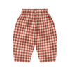 Flannel Pants “Paprika Gingham Carrot Pants”