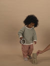 Flannel Pants “Paprika Gingham Carrot Pants”
