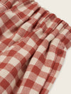 Flannel Pants “Paprika Gingham Carrot Pants”